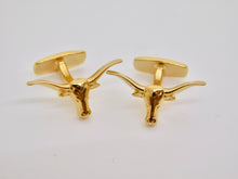 Load image into Gallery viewer, Longhorn Cuff Links - Gold Plated