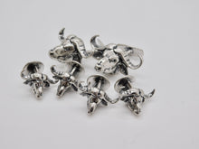 Load image into Gallery viewer, Cape Buffalo Studs &amp; Cuff Link Set - Sterling Silver
