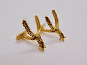 Spinning Spur Cuff Links - Gold Plated