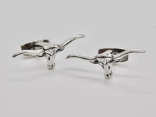 Load image into Gallery viewer, Longhorn Cuff Links - Sterling Silver