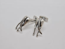 Load image into Gallery viewer, Horses Rear Stud &amp; Cuff Link Set - Sterling Silver
