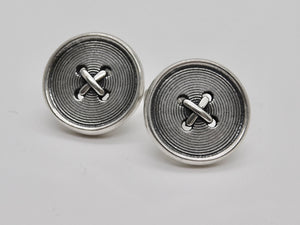 Button Studs & Cuff Link Set - Sterling Silver