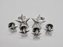 Load image into Gallery viewer, Star Stud &amp; Cuff Link Set - Sterling Silver