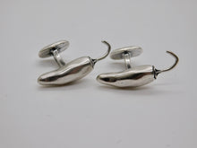 Load image into Gallery viewer, Chili Pepper Studs &amp; Cuff Link Set - Sterling Silver