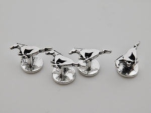 Mustang Stud & Cuff Link Set - Sterling Silver