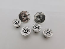 Load image into Gallery viewer, Rifle Studs &amp; Shotgun Shell Cuff Link Set - Sterling Silver