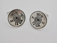 Load image into Gallery viewer, Rifle Studs &amp; Shotgun Shell Cuff Link Set - Sterling Silver
