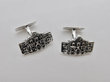 Load image into Gallery viewer, Alamo Studs &amp; Cuff Link Set - Sterling Silver