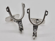 Load image into Gallery viewer, Spinning Spur Cuff Links - Sterling Silver