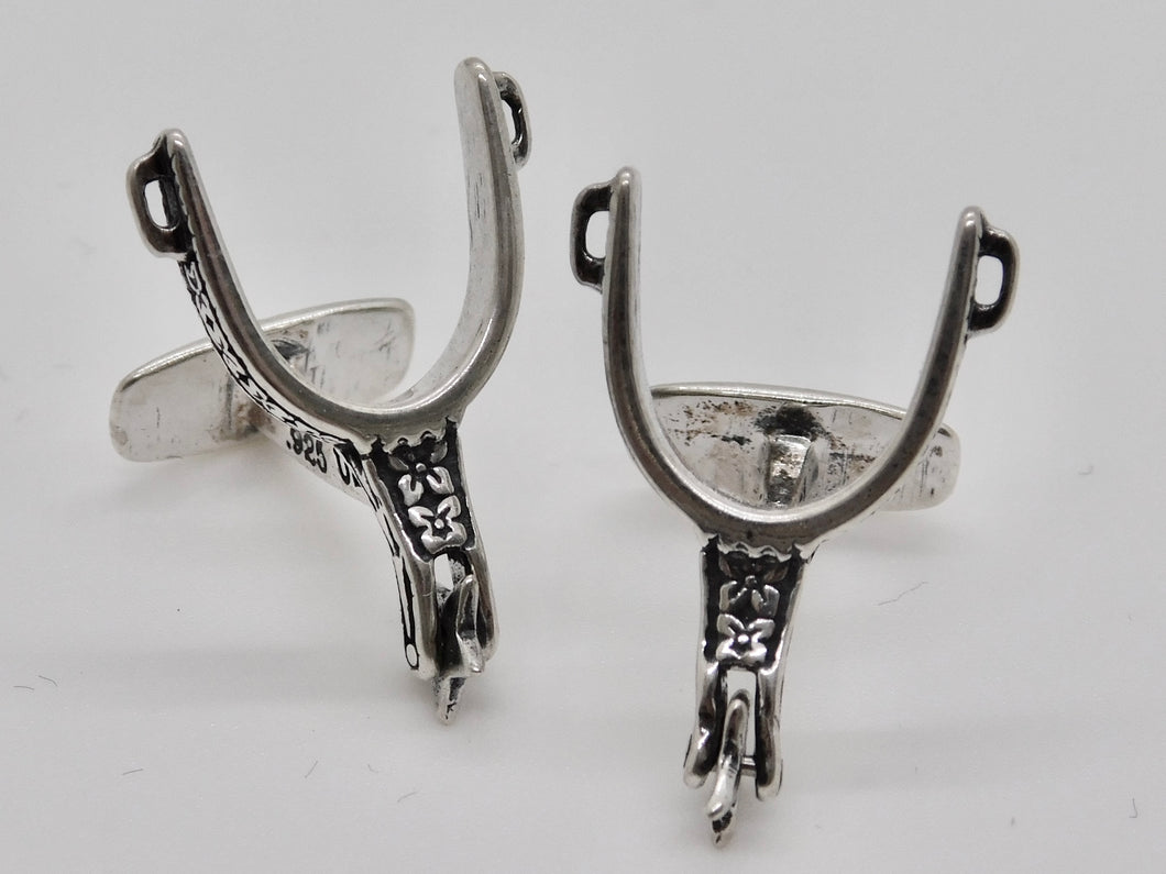 Spinning Spur Cuff Links - Sterling Silver