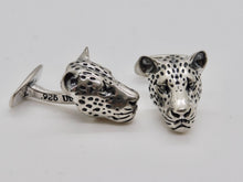 Load image into Gallery viewer, Leopard Cuff Links - Sterling Silver