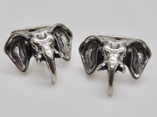 Load image into Gallery viewer, Elephant Cuff Links - Sterling Silver
