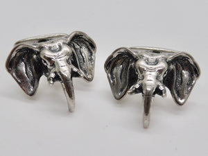 Elephant Cuff Links - Sterling Silver