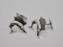 Load image into Gallery viewer, Sailfish Cuff Links - Sterling Silver