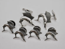 Load image into Gallery viewer, Sailfish Studs &amp; Cuff Link Set - Sterling Silver