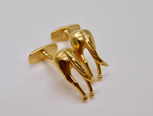 Load image into Gallery viewer, Horse Rear Studs &amp; Cuff Set - Gold Plated