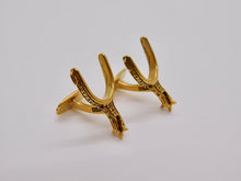 Load image into Gallery viewer, Spinning Spur Cuff Links - Gold Plated