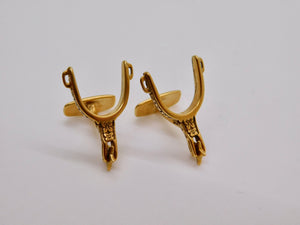 Spinning Spur Cuff Links - Gold Plated
