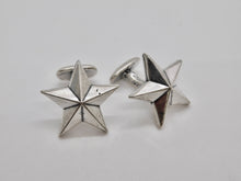 Load image into Gallery viewer, Star Cuff Links - Sterling Silver