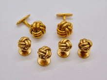 Load image into Gallery viewer, Knot Studs &amp; Cuff Set - Gold Plated