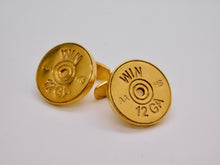 Load image into Gallery viewer, Shotgun Shell Cuff Links - Gold Plated