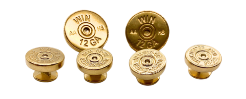 Rifle Studs & Shotgun Shell Cuff Links - Gold Plated