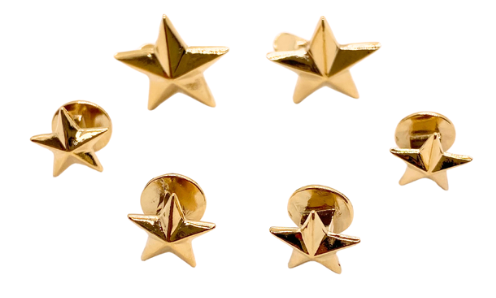 Star Stud & Cuff Link Set - Gold Plated